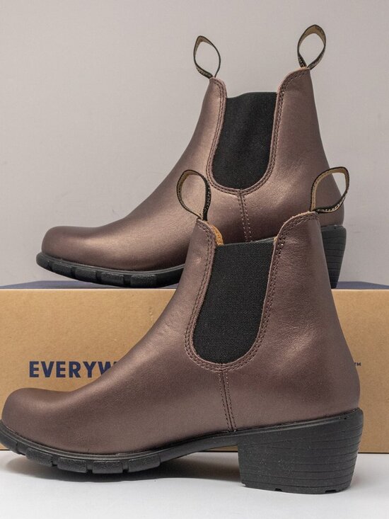 Blundstone Shoes - Blundstone #1963 Heeled Chelsea Boot - Size US 10 - Metallic Bronze